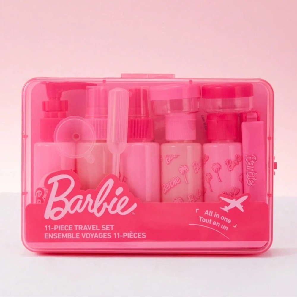 Barbie Travel Set, Barbie Travel Bottles, Pink Travel Bottles